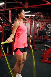 Women's Neon Pink Gym Tank Top, Racerback, Stretchable