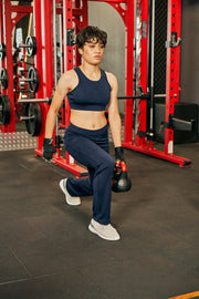 Women's Gym Pants, Navy, Flared