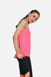 Women's Workout Tank Top, Pink, Racerback, Dry-Fit 